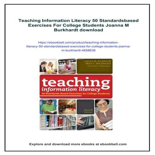 Teaching Information Literacy 50 Standardsbased Exercises For College Student...