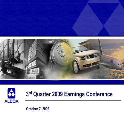 Q3 2009 Earning Report of Alcoa, Inc.