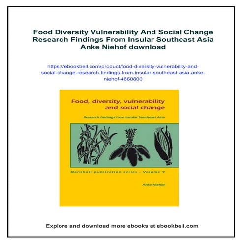 Food Diversity Vulnerability And Social Change Research Findings From Insular...
