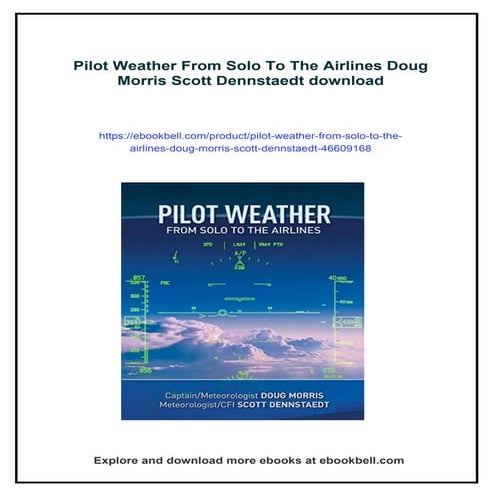 Pilot Weather From Solo To The Airlines Doug Morris Scott Dennstaedt