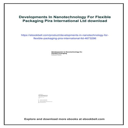 Applications of Nanotechnology in Food Packaging and Food Safety ...