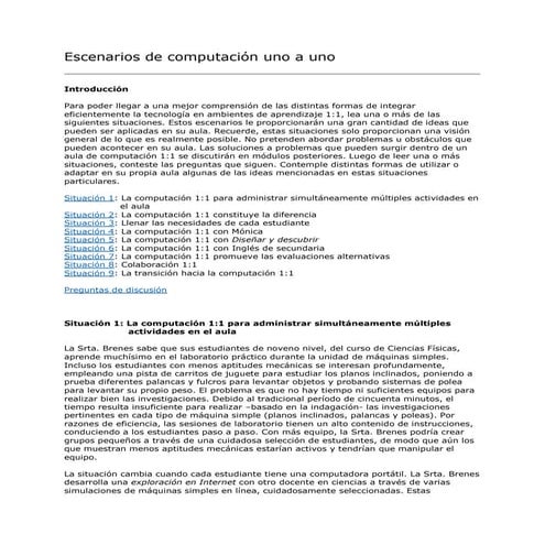 DIFERENTES SITUACIONES TICS