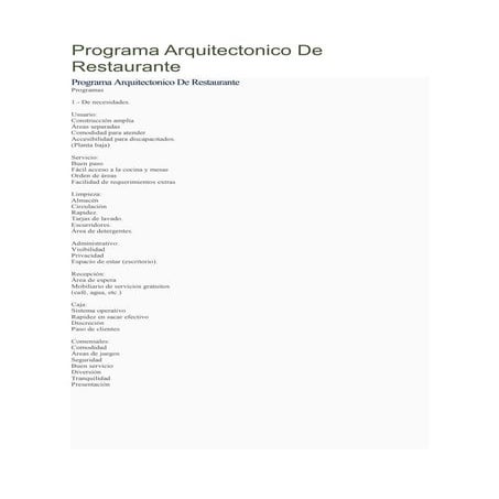 233688190 programa-arquitectonico-de-restaurante
