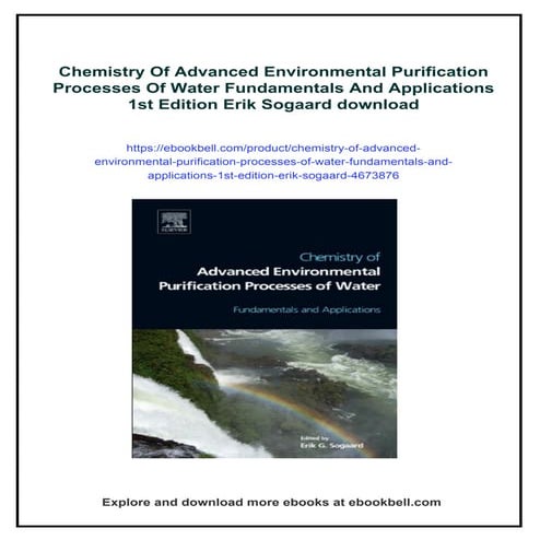 Chemistry Of Advanced Environmental Purification Processes Of Water ...
