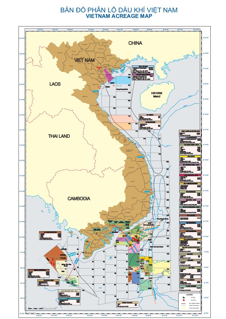 Oil Gas Vietnam Map