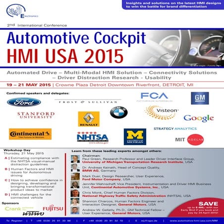Automated Drive - Multi-Modal HMI Solution - Connectivity Solution - Driver D...