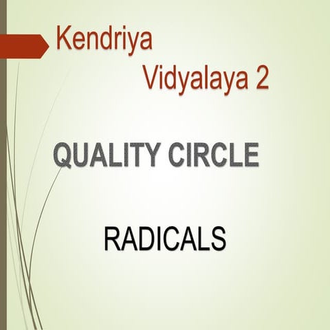 Quality Circle - RADICALS