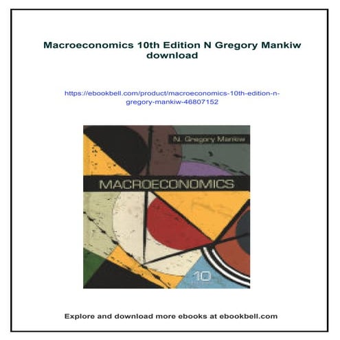 Macroeconomics 10th Edition N Gregory Mankiw