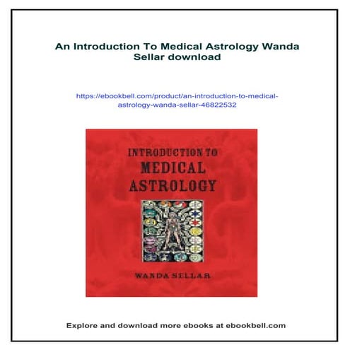 An Introduction To Medical Astrology Wanda Sellar