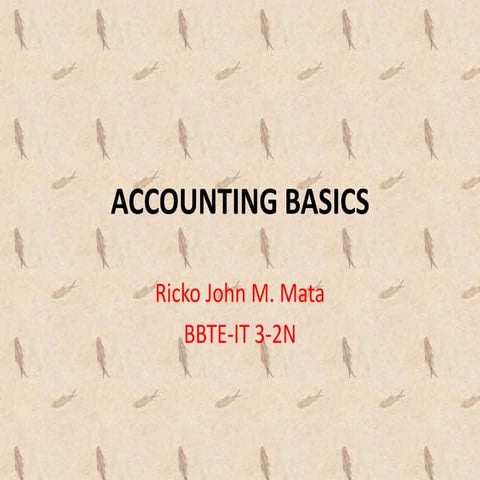 BASIC ACCOUNTING