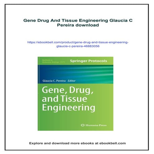 Gene Drug And Tissue Engineering Glaucia C Pereira