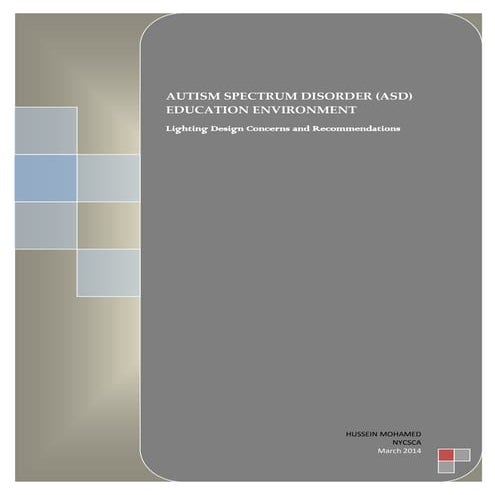 AUTISM SPECTRUM DISORDER (ASD) Education Environment | PDF