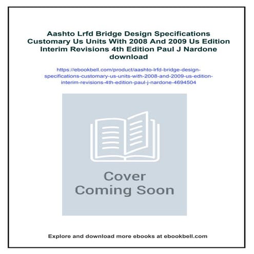 Aashto Lrfd Bridge Design Specifications Customary Us Units With 2008 ...