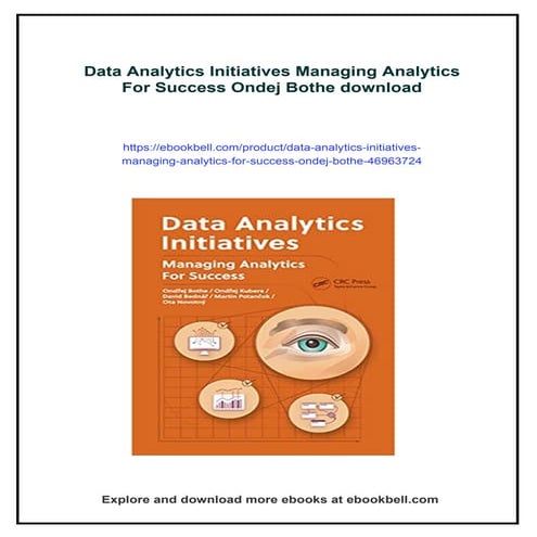 Data Analytics Initiatives Managing Analytics For Success Ondej Bothe