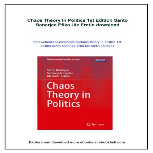 Chaos Theory In Politics 1st Edition Santo Banerjee Efika Ule Eretin