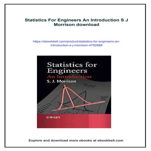 Statistics For Engineers An Introduction S J Morrison