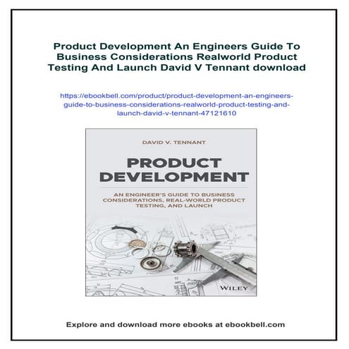 Product Development An Engineers Guide To Business Considerations ...