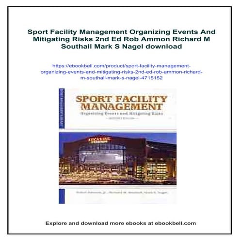 Sport Facility Management Organizing Events And Mitigating Risks 2nd Ed ...