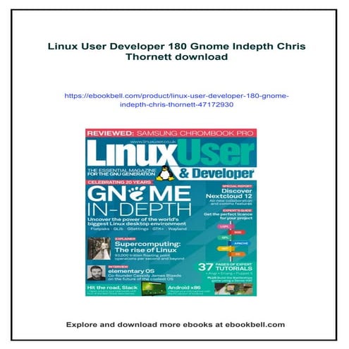 Linux User Developer 180 Gnome Indepth Chris Thornett