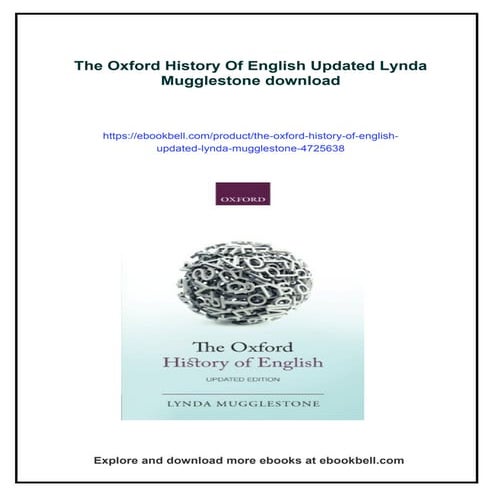 The Oxford History Of English Updated Lynda Mugglestone