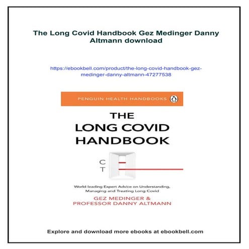 The Long Covid Handbook Gez Medinger Danny Altmann | PDF