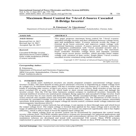 Maximum Boost Control for 7-level Z-source Cascaded H-Bridge Inverter