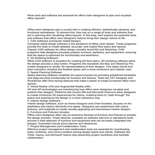Corporate Office Interior Design Concepts | PDF