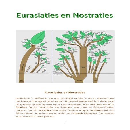 Bories en Betekenis (Borean and semantics) | PDF