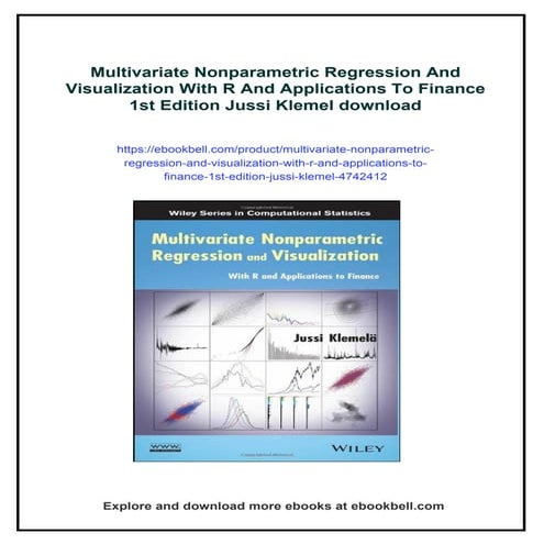 Multivariate Nonparametric Regression And Visualization With R And Applicatio...