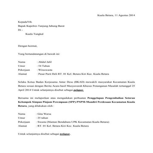 Contoh Akta Pembagian Hak Bersama (APHB) | DOCX