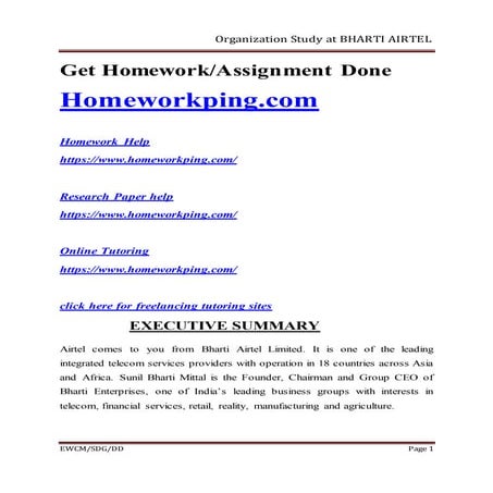 237603083 airtel-organizational-study