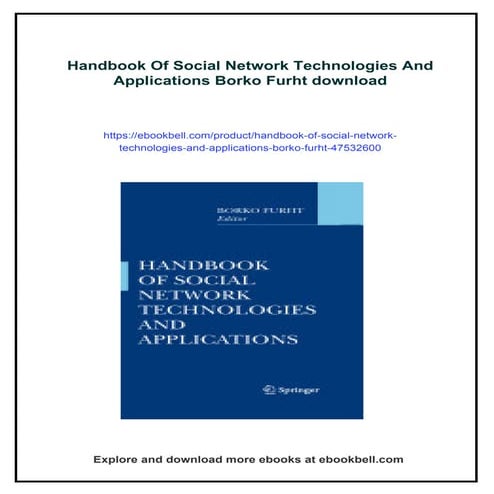 Handbook Of Social Network Technologies And Applications Borko Furht