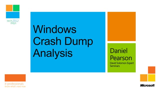 Windows Crash Dump Analysis