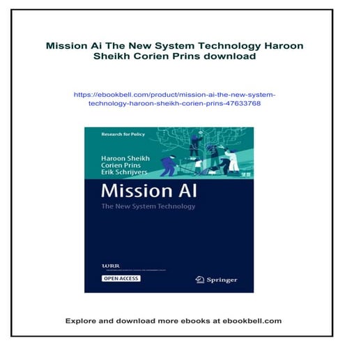 Mission Ai The New System Technology Haroon Sheikh Corien Prins | PDF