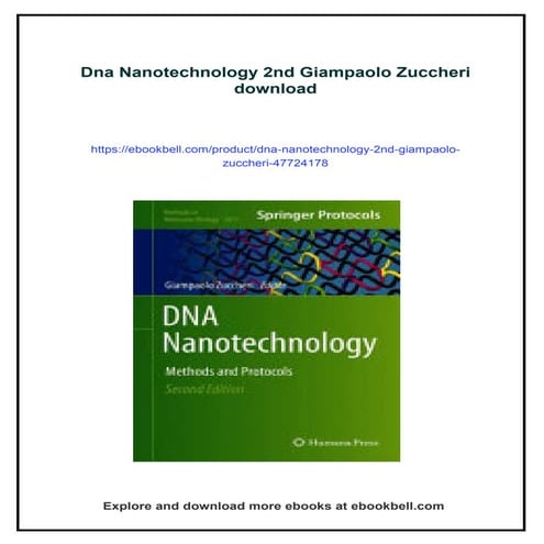 Dna Nanotechnology 2nd Giampaolo Zuccheri | PDF