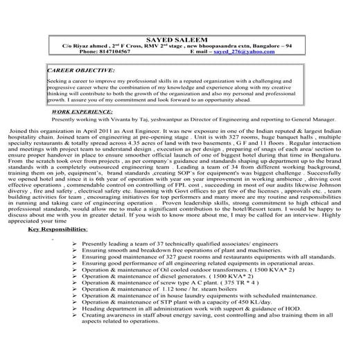 Electrical Engineering SOP | PDF
