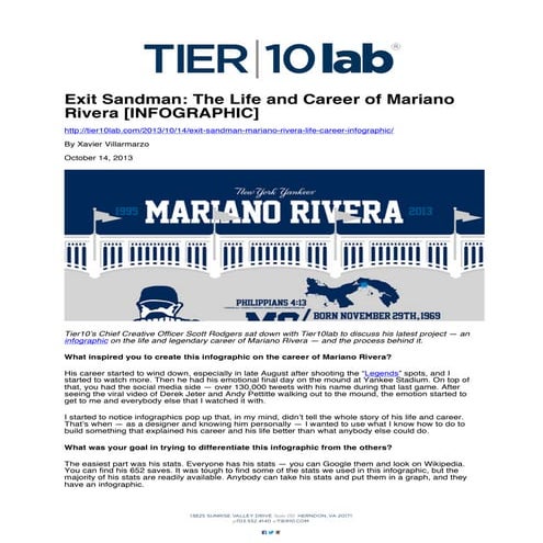 Exit Sandman: The Life and Career of Mariano Rivera [INFOGRAPHIC]