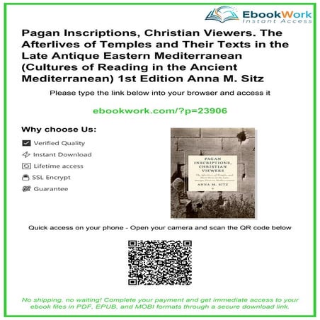 Pagan Inscriptions and Christian Interpretations in Late Antique ...