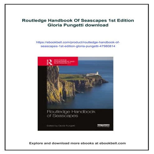 Routledge Handbook Of Seascapes 1st Edition Gloria Pungetti