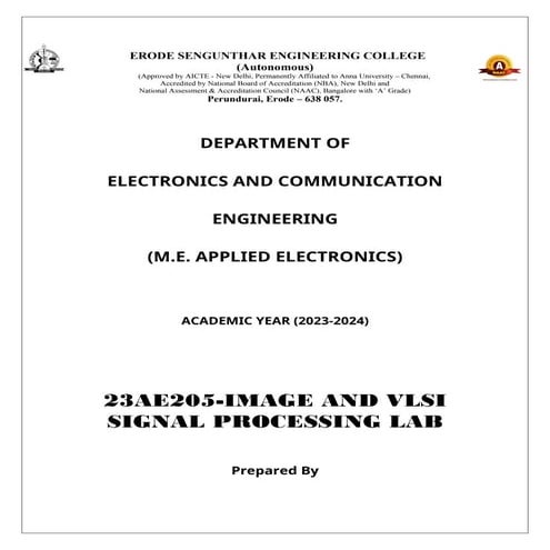 23AE205-IMAGE AND VLSI SIGNAL PROCESSING LAB.docx