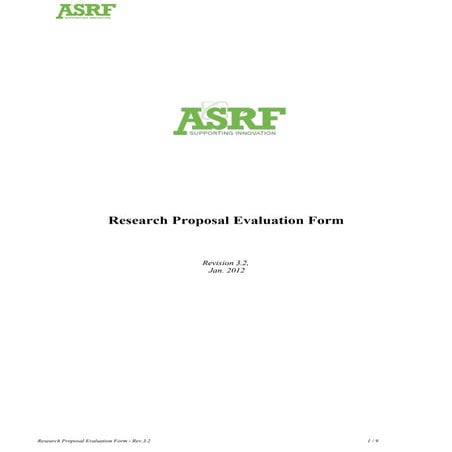 ASRF chart for submission rules & guidelines | DOCX