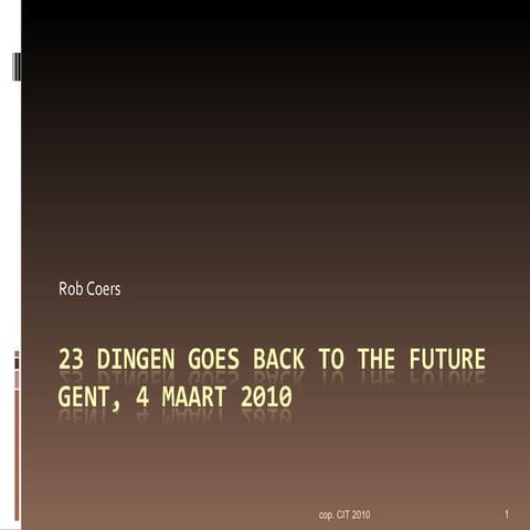 23dingen back to the future