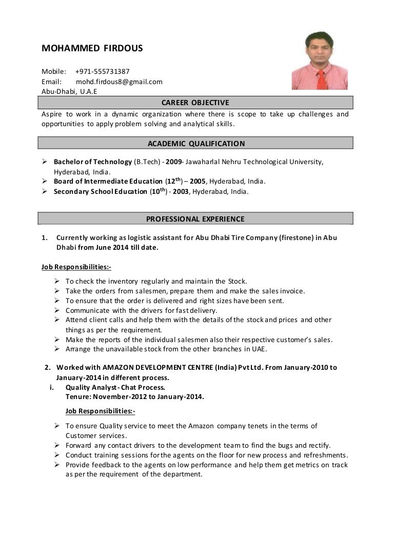 Firdous Resume