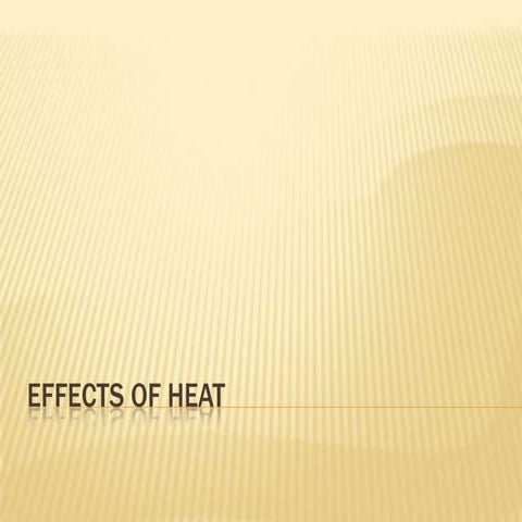 23 effects of heat