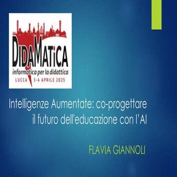Intelligenze Aumentate: co-progettare il futuro dell'educazione con l’AI