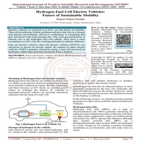 Hydrogen Fuel Cell Electric Vehicles Future of Sustainable Mobility