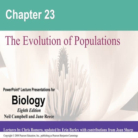 Campbell chapter 23-for biology lovers i would say