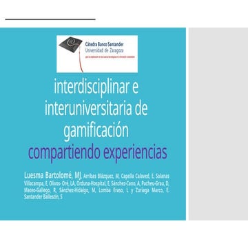 GAMIRED: red interdisciplinar e interuniversitaria de gamificación