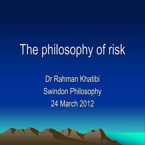 23 march 2012_risk philosophy