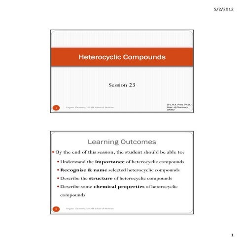 (23) session 23   heterocyclic compounds (self-study!)